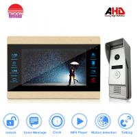 China Morningtech Popular 10.1 inch AHD Door bell 720P960P door unlock and door Intercom factory