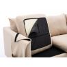 China Light Skin Contemporary Bedroom Furniture Fabric Corner Sofa Set Three Seater factory