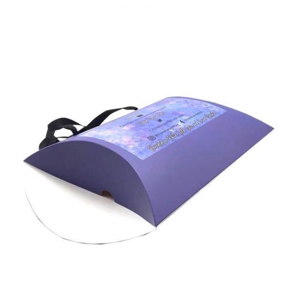 Quality Custom Logo Wave Hair Gift Box Pillow Packaging Boxes With Handle for sale