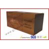China Brown Food Grade Cigar Gift Paper Box  with Tissue Paper Printed factory
