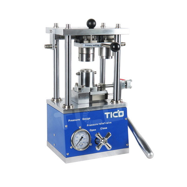 Quality Hydraulic Cylindrical Cell Lab Equipment Crimping Machine 35kg for sale