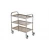 China Stainless Steel Kitchen Equipment , 2 / 3 Tiers Mobile Stainless Steel Kitchen Cart factory