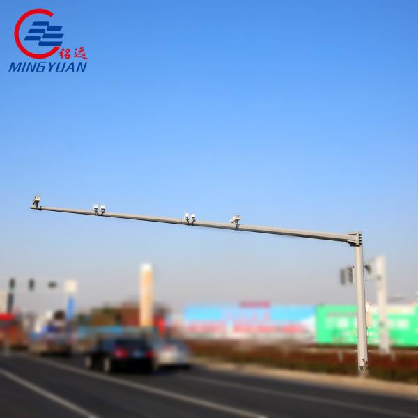Quality Conical Tapered CCTV Steel Pole Hot Dip Galvanized 10m Security Camera for sale