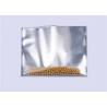 China Silver Foil Three Side Seal Pouch , Food Grade Beef Jerky Food Saver Vacuum Bags factory