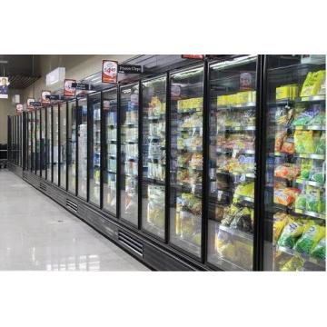 Quality Self Contained Upright Glass Door Freezer Low Temperature 3 4 5 6 Doors for sale