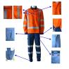 China High Visibility Cotton Spring Autumn Fire Retardant Suit factory