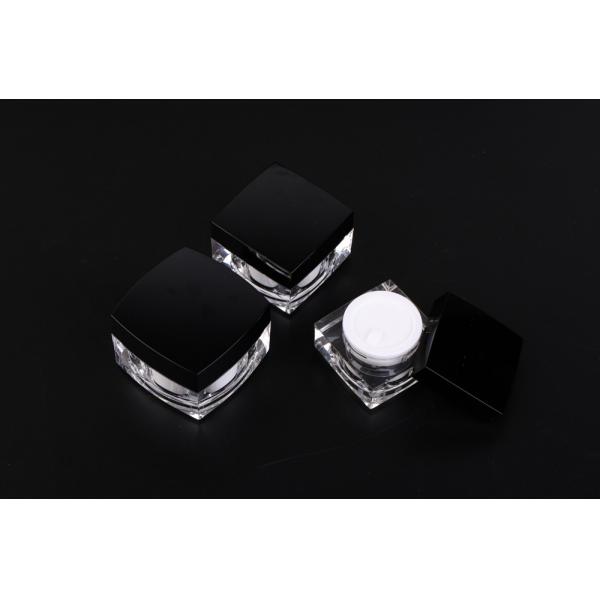 Quality Square Acrylic Cosmetic Cream Jars High Grade Skin Care Empty Cream Jars for sale