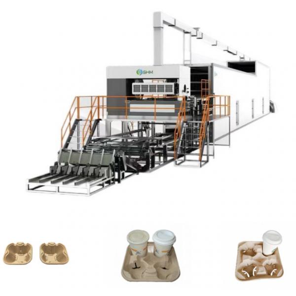 Quality Moulded Pulp Coffee Cup Tray Machine Fully Automatic Strong Durable for sale