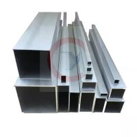 Quality ISO9001 Powder Coated Aluminium Box Section 7050 Alu Square Tube for sale