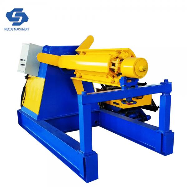 China 5 Tons Automatic Decoiler With Heading Support Metal Coils Distributor for sale