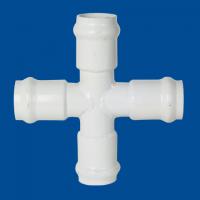 china AS/NZS1477 PVC Cross With Gasket For Water Supply