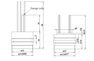 Diffused Silicon Miniature Pressure Sensor For Automobile Engine Oil