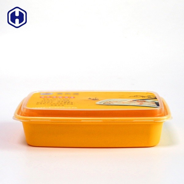 Quality Non Spill IML Plastic Containers Lightweight Disposable Plastic Box for sale