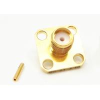 Quality RF Coaxial Cable Connectors Solder Attachment 50Ohm Female SMA Jack Connector for sale