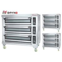 China Bakery Shop High End 20~400°C Commercial Bakery Three Deck Nine Trays Bread Oven factory