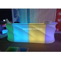 Quality Wave Sectional Straight LED Plastic Bar Counter Table With 8-10 Hours Working Time for sale