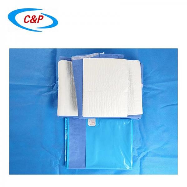 Quality CE ISO13485 Sterile Blue Nonwoven Surgical Gown Pack Supplier For Operation Room for sale