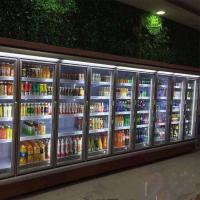 China Glass Door 380V Supermarket Refrigeration Equipments factory