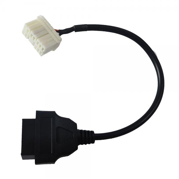 Quality ABS PVC OBD2 Connector Cable 12 Pin Male Female For Car Diagnostic for sale