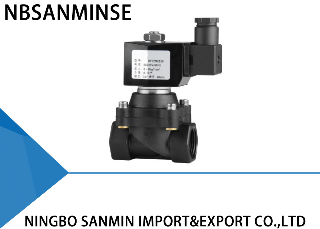 China Z8 Reinforced Nylon Plastic Solenoid Valves For Water Industrial / Irrigation Solenoid Valve factory