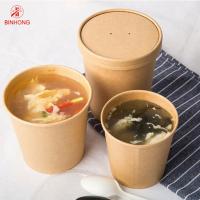 China Eco Friendly 16oz Disposable Paper Containers With Lid factory