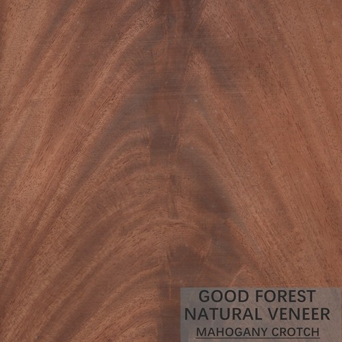 Quality Hardly Mahogany Natural Wood Veneer Customized Crown Cut Grain for sale