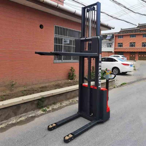 Quality 2.2Kw Full Electric Pallet Stacker 210Ah Warehouse Stacker Forklift for sale