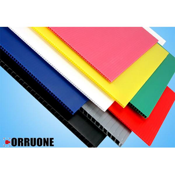 Quality PP Corrugated Sheet 2mm PP Hollow Construction Board for sale