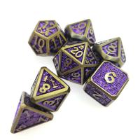 China Mini RPG Dice 7 Piece Tiny  Polyhedral Set magic the gather chip Dice Sets factory