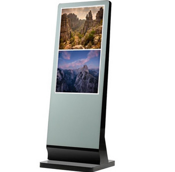 China 55 Inch HD Totem Standalone Kiosk Digital Signage LCD Display Aluminum Frame for sale