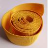 China CE Woven Polyester Hollow Webbing , Yellow Webbing For Hydraulic Pipes factory