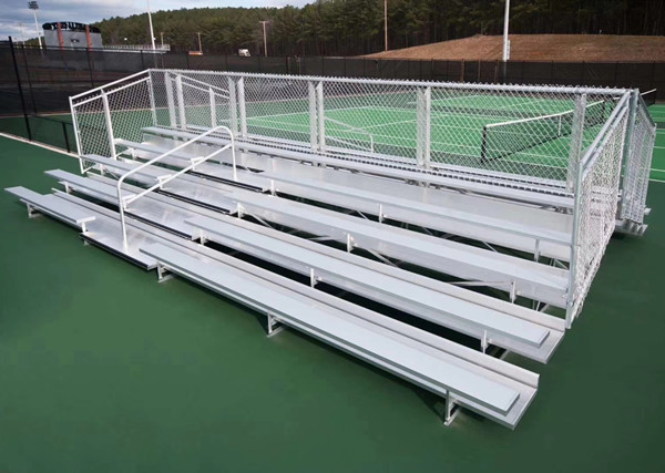 Quality Anticorrosive Aluminum Alloy Portable Outdoor Bleacher With Safety Railings for sale