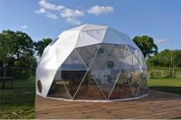 China Diameter 6M Half Sphere Geodesic Dome Tent PVC Fabric Cover Dome Party Tents factory