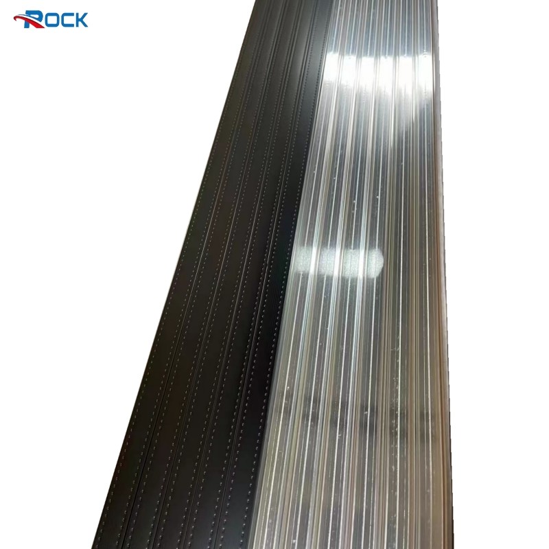 China 2024 New Black High-Frequency Welding Aluminum Spacer Bar For Glass Aluminum Garage Door factory