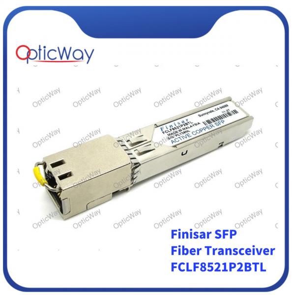 Quality 100m 1.25G RJ45 SFP Transceiver Finisar FCLF8521P2BTL 1000Base Fiber Module for sale