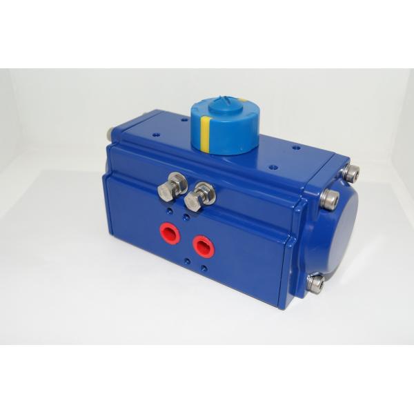 Quality Polyester Coating Pneumatic Rack And Pinion Actuator / 0~90 Degree Rotary Actuator for sale