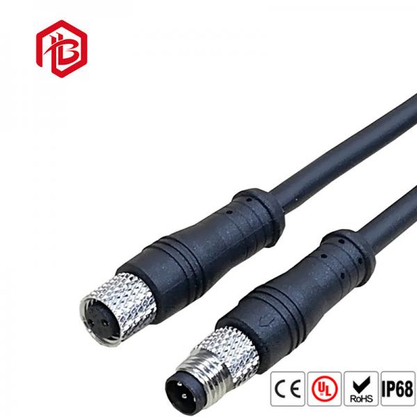 Quality Black Nylon 8A Circular Waterproof Male Female Connector for sale