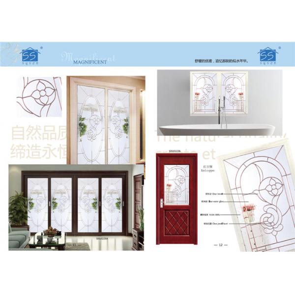Quality Tempered Decorative Glass Windows Bump Resistant Keeping Warm Various Shape for sale