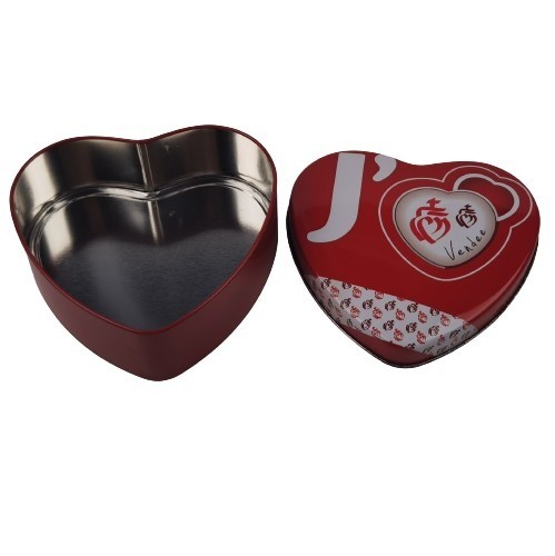 Quality Luxury Vintage Heart Shaped Chocolate Box Tin Container Packaging OEM ODM for sale