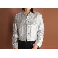 China Stockpapa 100% cotton denim jackets For Women factory