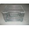China Aceally Industrial Foldable Mesh Storage Cage With Wheels For Warehouse factory