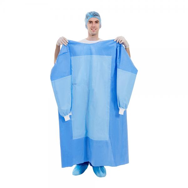 Quality Disposable Surgical Medical Gown Reinforced Hospital Uniforms for sale