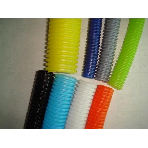 Quality PP Slit Wall Corrugated Loom Tubing , Black Bellows flexible corrugated pipe for sale