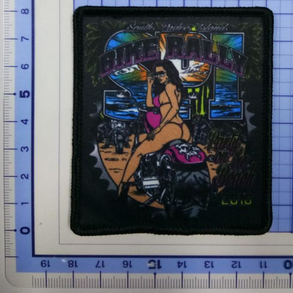 Quality Colorful Dye Sublimation Patches Die Cut No Shrinking Soft Hand Touch for sale