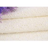China Soft Feeling Cotton Eyelet Lace Fabric By The Yard For Home Decor Products factory