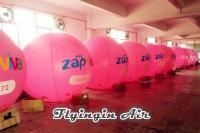 China 3m Height Pink Inflatable Helium Balloon with Logo for Business Show factory