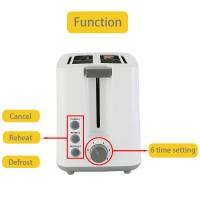 Quality Home Breakfast Sandwich Pop Up 2 Slice Toaster Reheat Function for sale