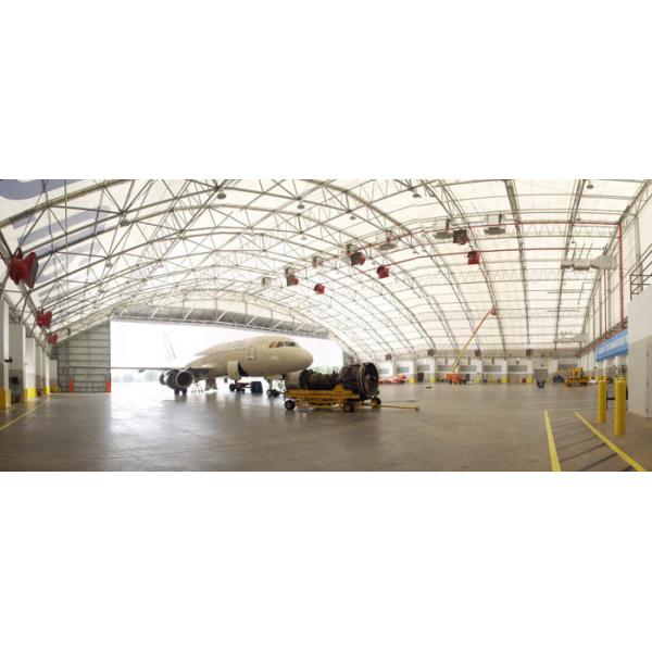 Quality Prefabricated Steel Pipe Truss Airplane Hangar Buildings Supply Big Room For Plane Parking for sale