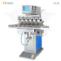 Quality 6 Color 800pcs/hr Semi Automatic Pad Printing Machine With Conveyor for sale