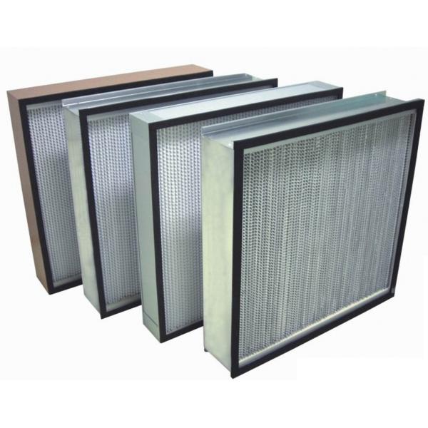 Quality H13 / H14 Hepa Air Filter Deep Separator Pleated With Low Initial Resistance for sale